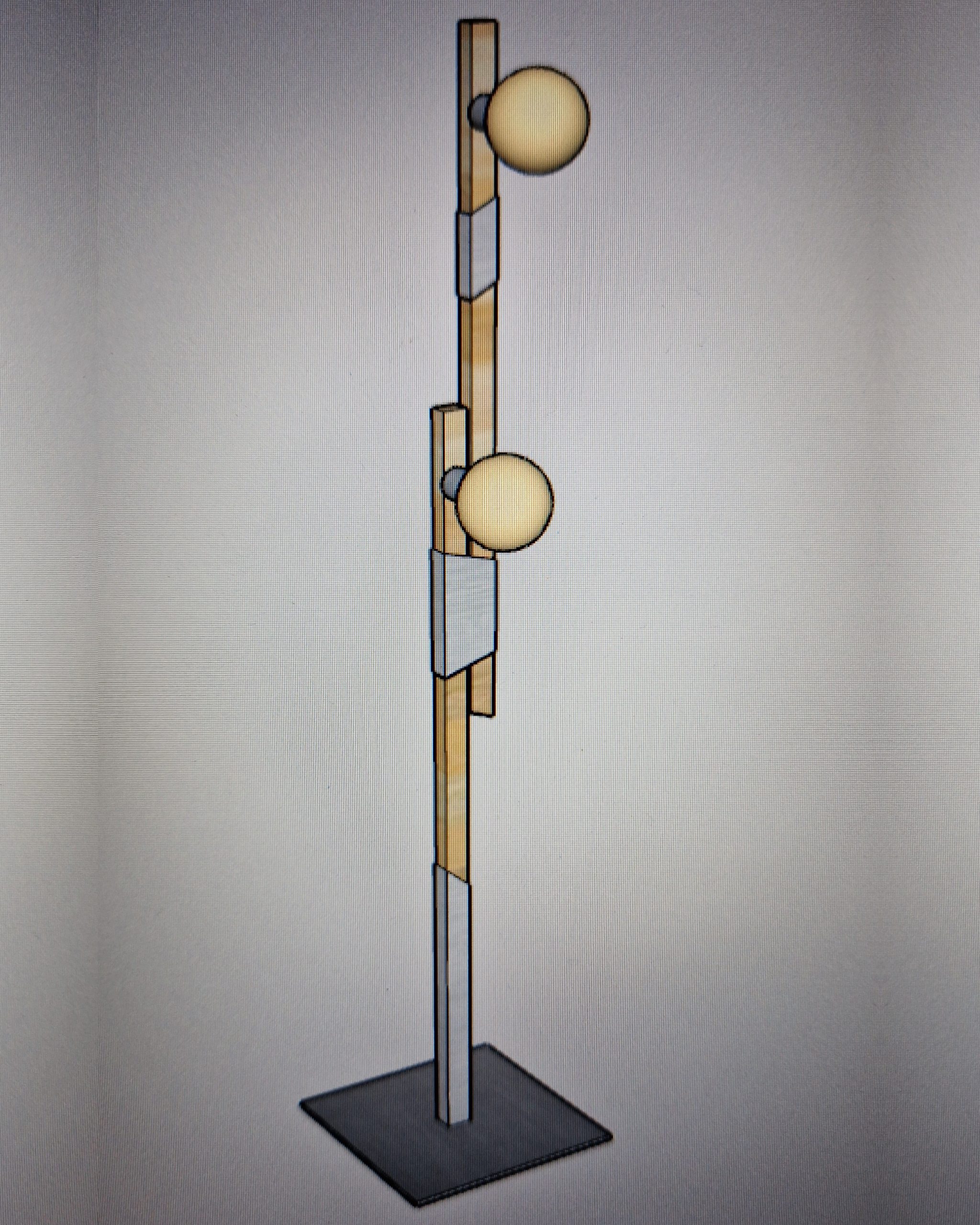 lampadaire liseuse design épuré sophistiqué élégant création KEVOE