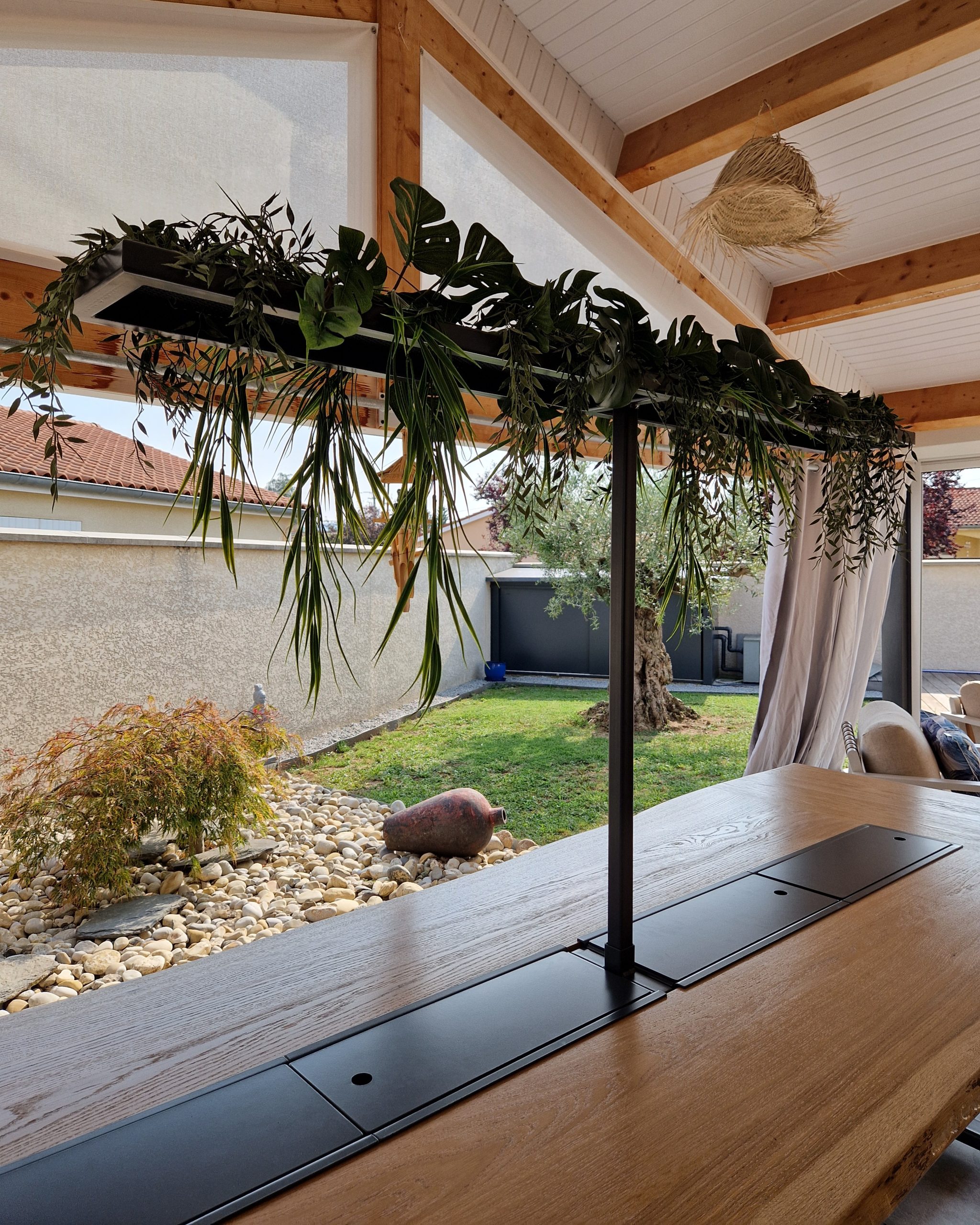 plafond végétalisé jardin